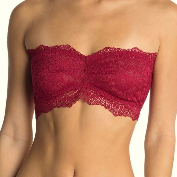 Free People Lacey Looks Bandeau Burgundy - Picture 1 of 6